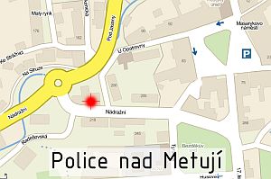 Mapa - Nádražní 204, 549 54, Police nad Metují...